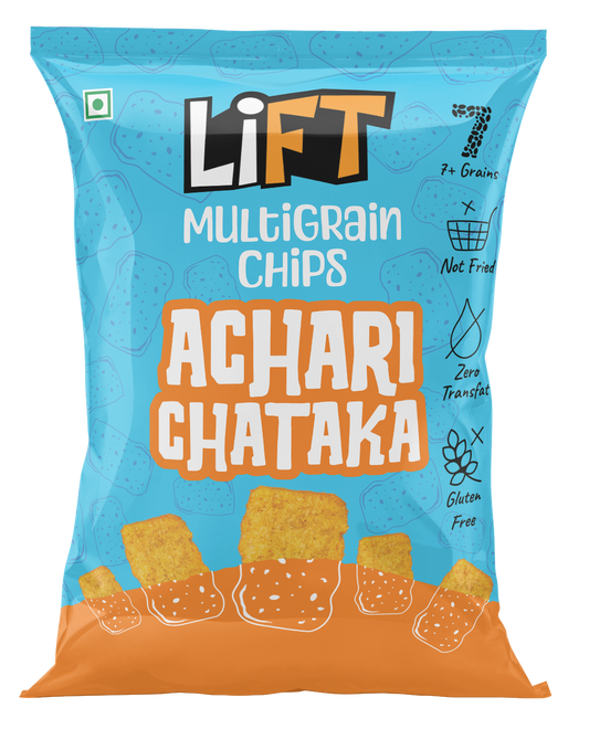 LiFT Multigrain Chips - Achari Chataka (Pack of 12)